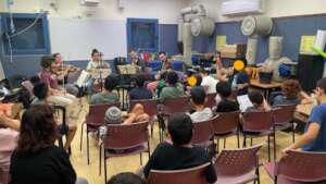 Musethica musicians preform at the Keshatot School