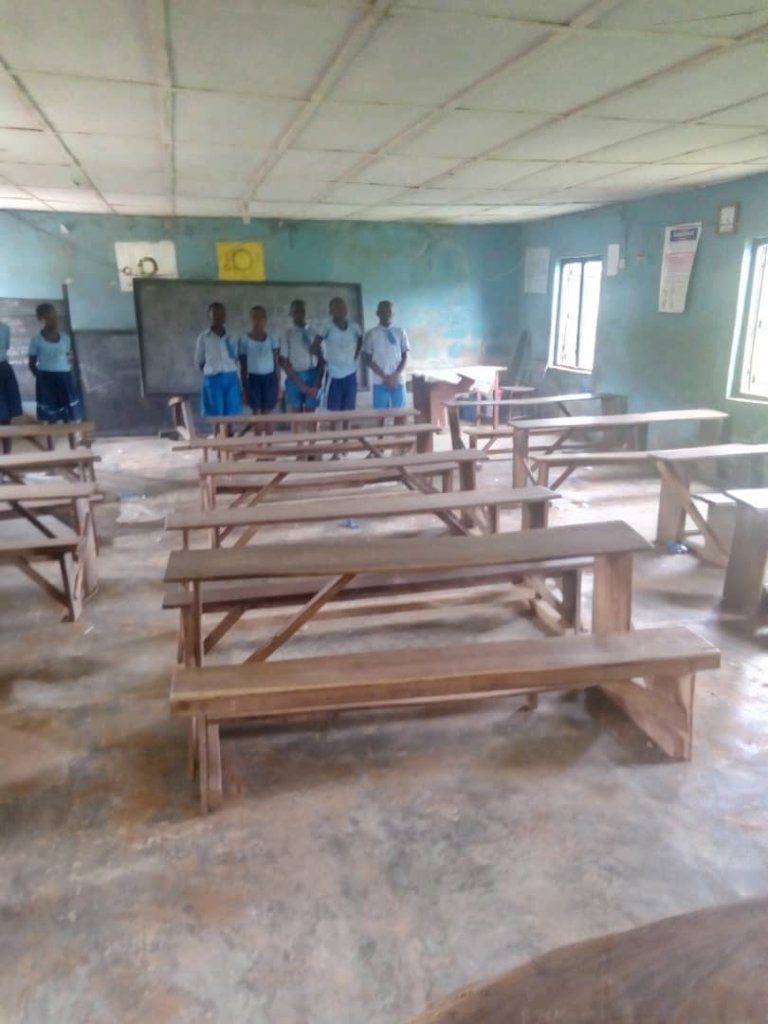 Support toilets for school children in Nigeria