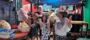 Providing food to bar workers