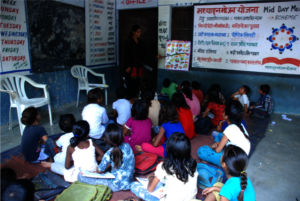 Lokesh teaching EQ+ Program children