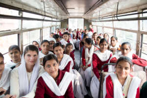 Girls on the Blossom Bus