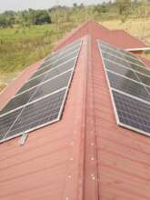 Solar panels installed at Kado P. School PC lab