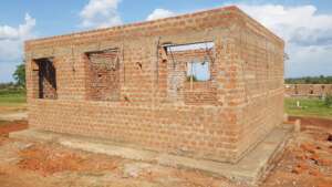 Rockland construction reaches lintel level