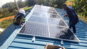 solar installation at Okubani Health Centre III