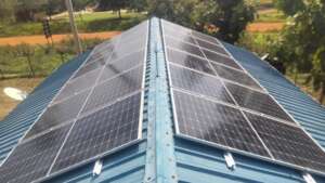 Installation of panels completed