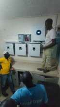 Okubani - instructing Health personnel on care