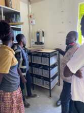 Batteries and Inverters in place