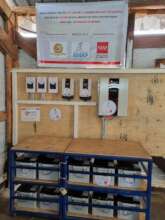 Batteries installed at Power control room