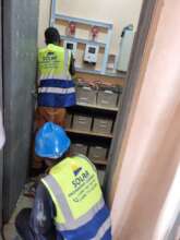 Solar energy installation at Yoyo Health Centre