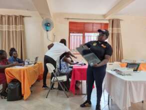 Training on care of Laptop and data capturing