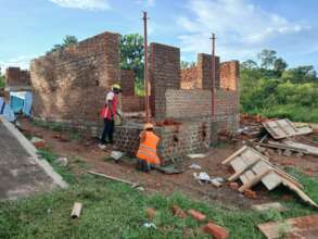 Wall finished and entrance pouch poles set