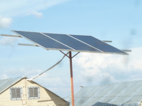 Solar panels for staff quarters installed