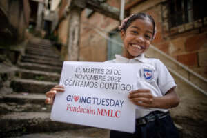 Student inviting you to donate on Giving Tuesday