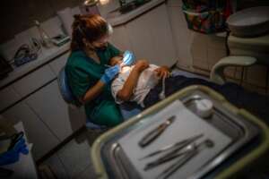 Dental care to students at our medical clinic