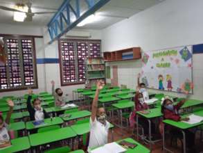Classroom during pandemic: physical distancing