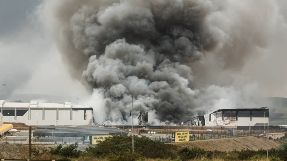 Food for children affected by South African Riots