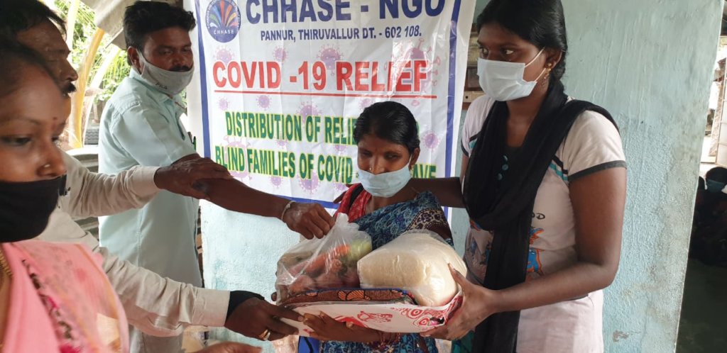 Save 62 blind families from starvation & Covid-19