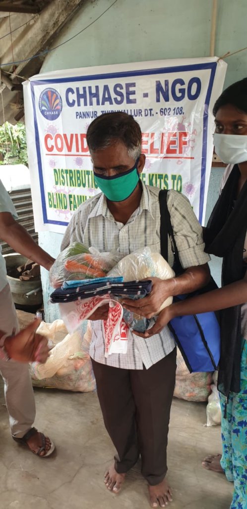 Save 62 blind families from starvation & Covid-19