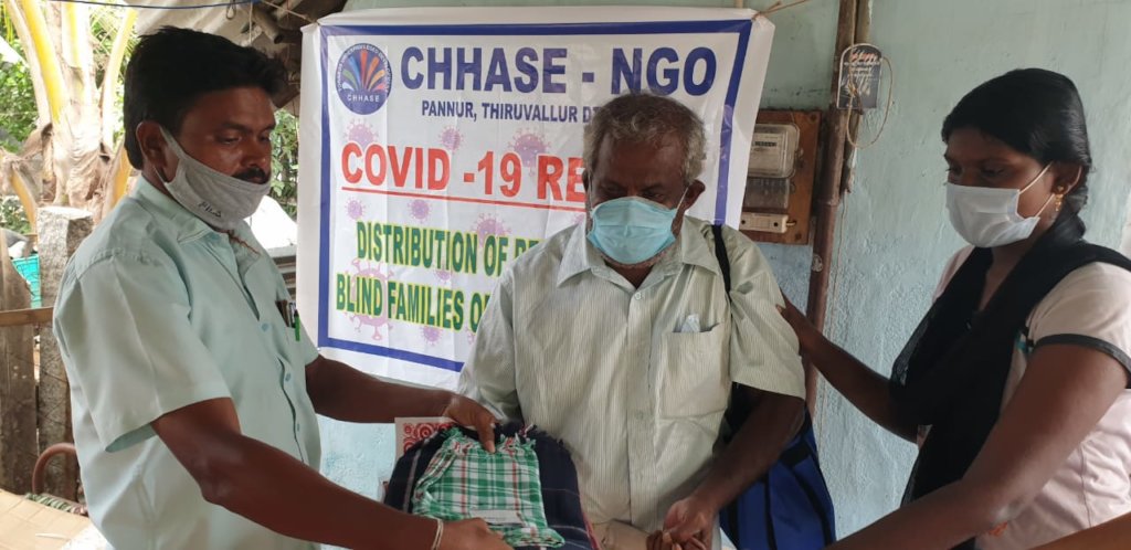 Save 62 blind families from starvation & Covid-19