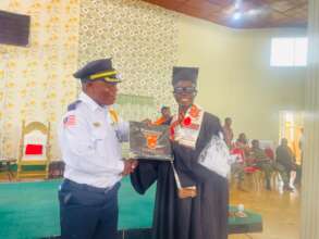 Hon. Nimley and the valedictorian