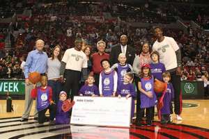 CCA Kiddos with the Portland Trail Blazers