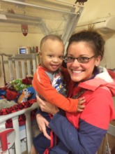 Asher and his Chemo Pal Brittany