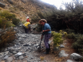 Sand and stone quarrying in the old Anta Channel