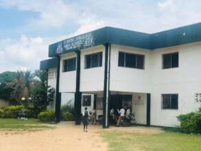 Junior and his sibling's school in Bong County