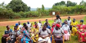 A sensitization session for the benefitiaries