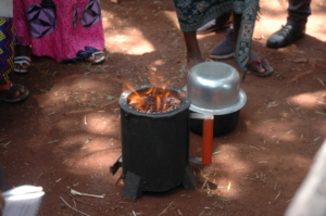 Lighting the gasifier stove
