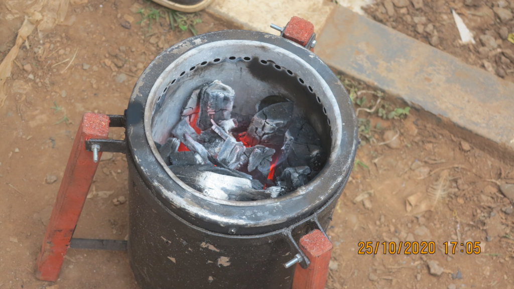 Charcoal made by the Gasifier stove