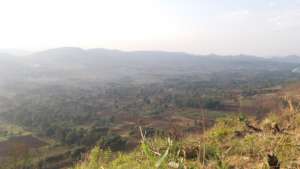 Degraded land down the valley