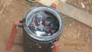 Charcoal made by the Gasifier stove