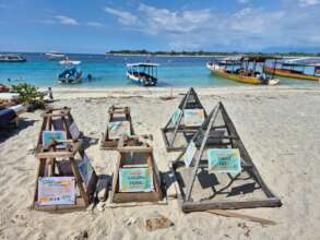 6 relocated nests on the east side of Gili