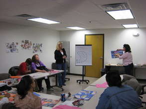 WEN women "in action" at the Super Woman Workshop.