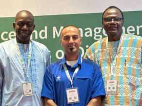 Dr. Traore, Dr. Faraji, Anounou Sissoko