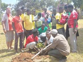 Tree planting to mark birth of baby Myra