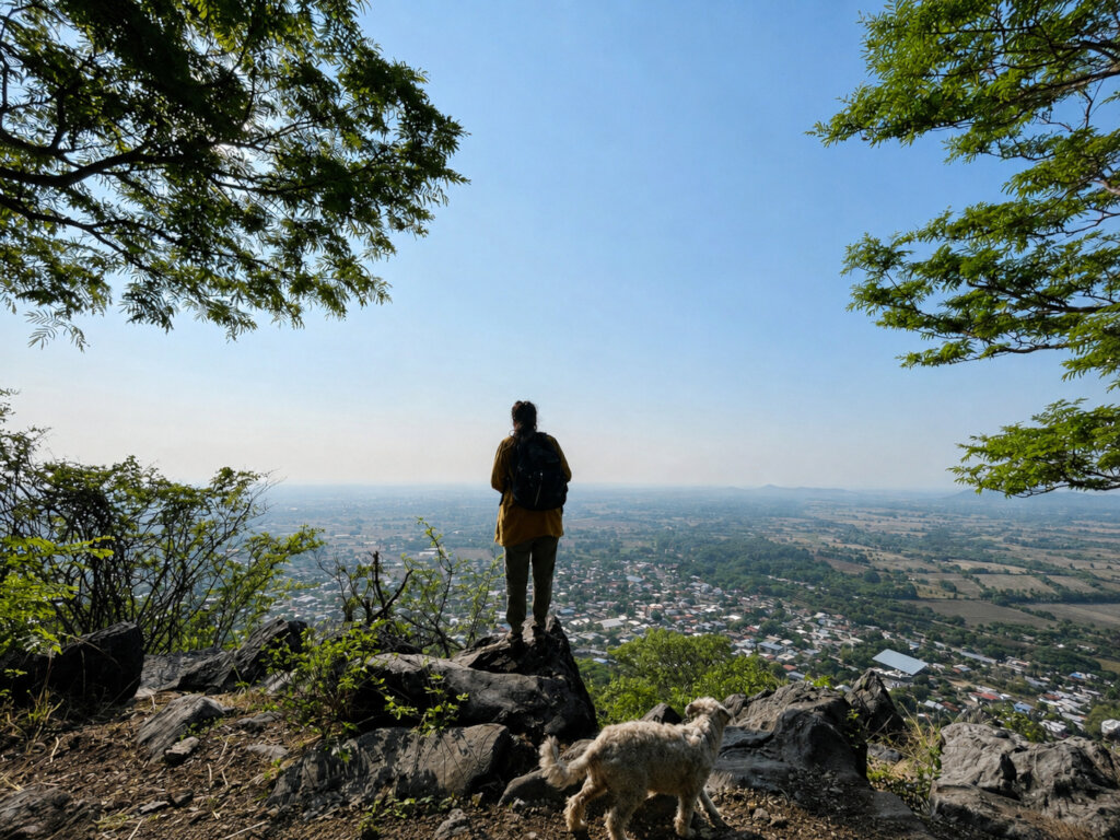 Admiring the hill so we can care for it
