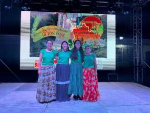 Zapotec women who organized the festival