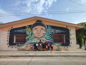 Visiting Dalila's traditional cheesemaker mural