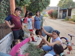 Agroecology workshop, making a biofilter