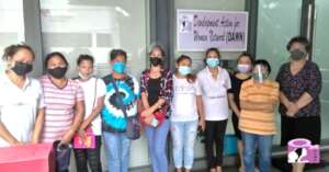 DAWN staff with a batch of trainees