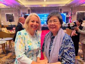 Ms. Nuqui with British Ambassador Sarah Hulton OBE