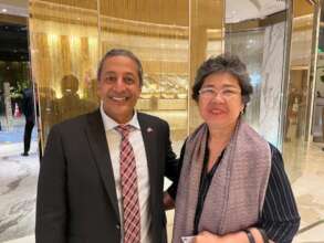 DAWN's Ms. Nuqui w/ Mr. Craig Shankar of IRCC-AP