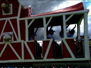 All aboard the Flying Barn