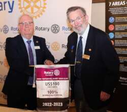 Award to Club for our Rotary Foundation Donations