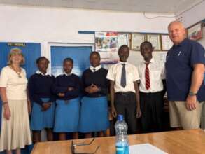 Meeting up with sponsored students in Kenya