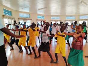 Kids are enjoying dancing