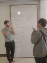 Apprentice learning sign language