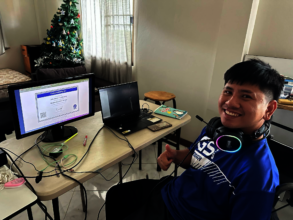 Apprentice working on final project